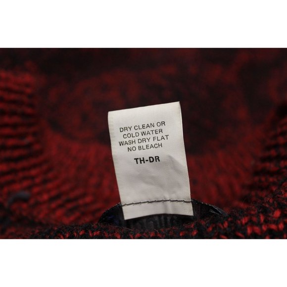 Woolrich men's retro‎ vintage abstract wool knit pullover sweater L - Picture 8 of 9